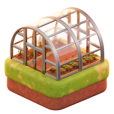 Green House  3D Icon