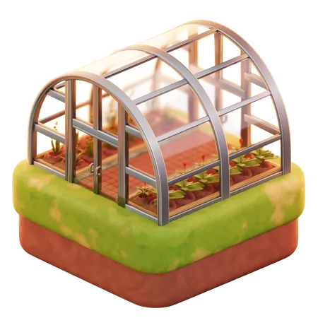 Green House  3D Icon