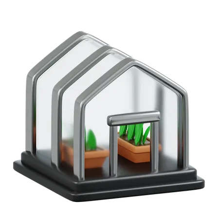 Green House  3D Icon