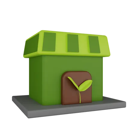 Green House  3D Icon