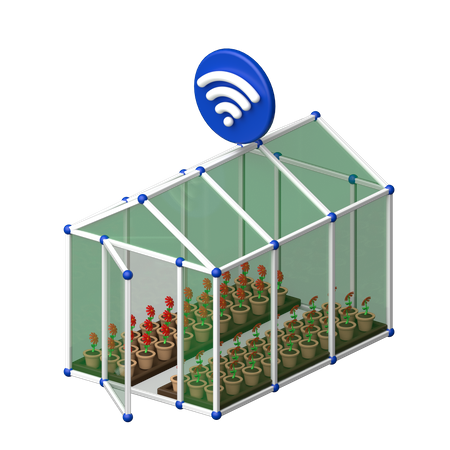 Green House  3D Icon