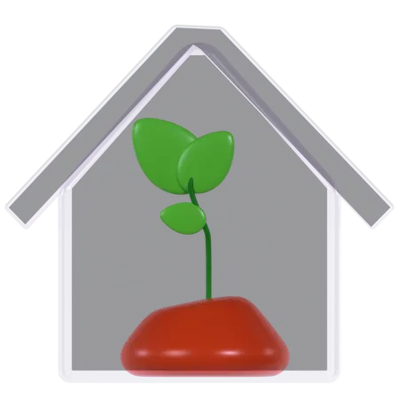 Green House  3D Icon