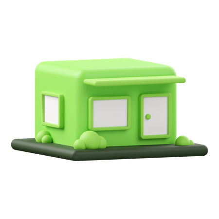 Green House  3D Icon