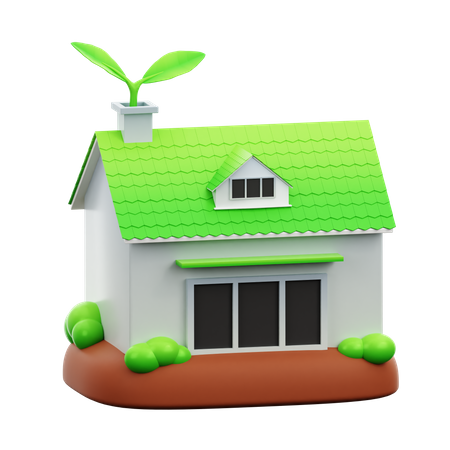 Green House  3D Icon