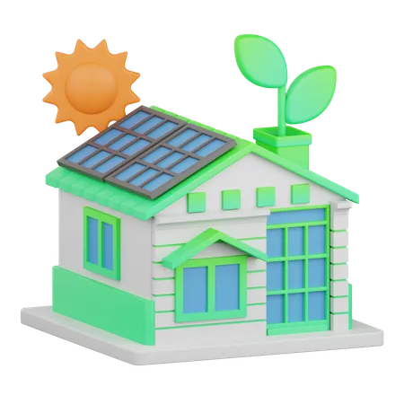 Green House  3D Icon