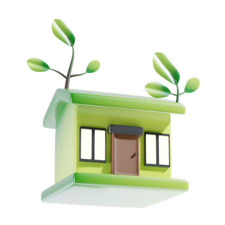 Green House  3D Icon