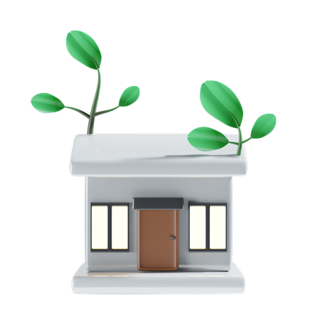 Green House  3D Icon