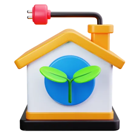 Green House  3D Icon