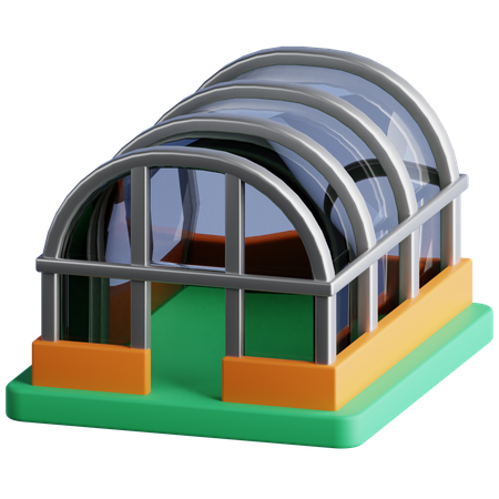 Green House  3D Icon