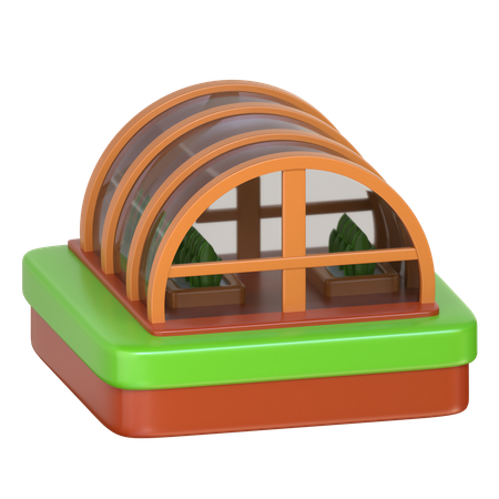 Green House  3D Icon
