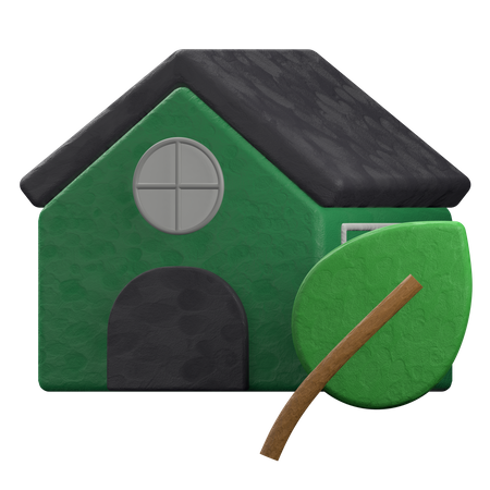 Green House  3D Illustration