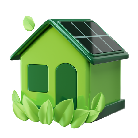 Green House 3D Icon