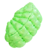 Green inflatable balloon
