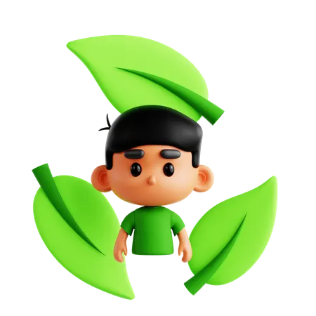 Green initiative  3D Icon