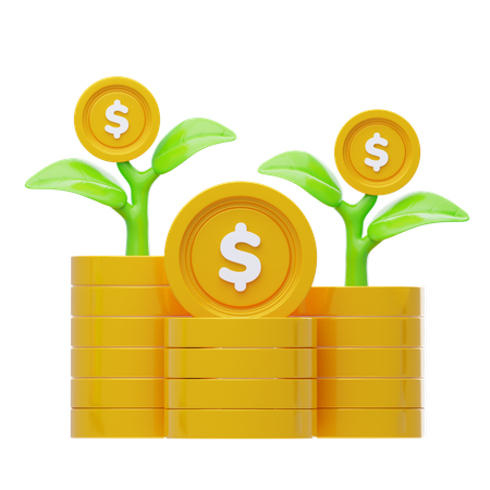 Green Investment  3D Icon