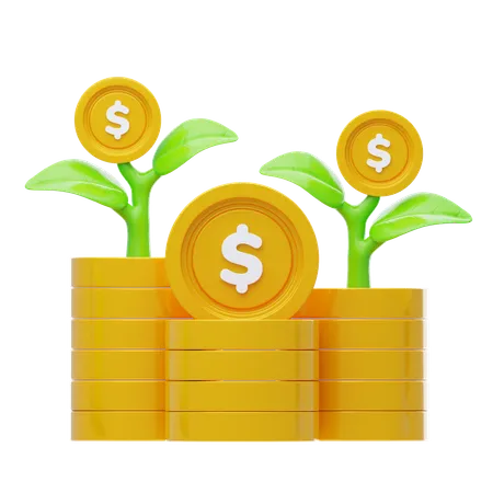 Green Investment  3D Icon