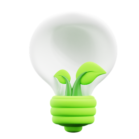 Green lamp  3D Icon