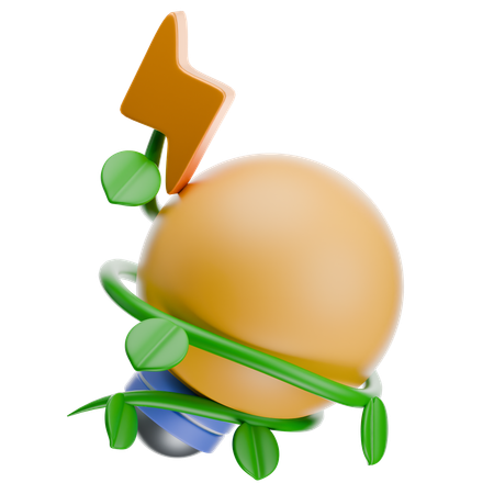녹색 램프  3D Icon
