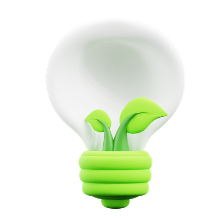 Green lamp  3D Icon