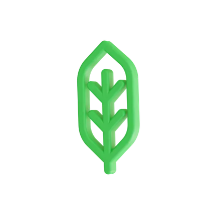 Green Leaf  3D Icon