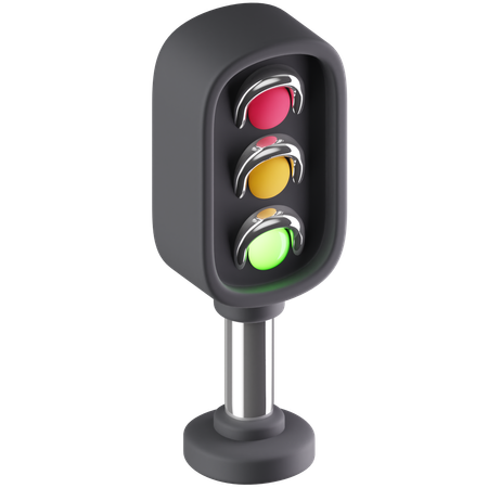 Green Light  3D Icon