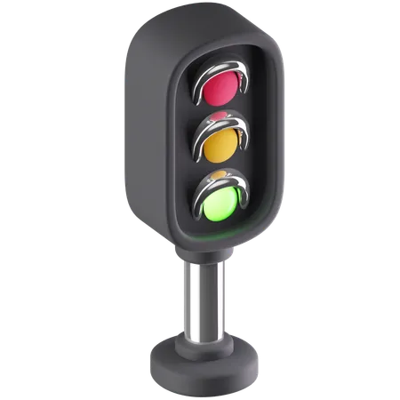 Green Light  3D Icon