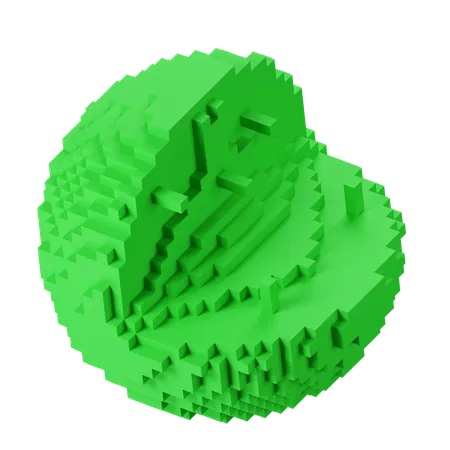 Green Lime  3D Icon