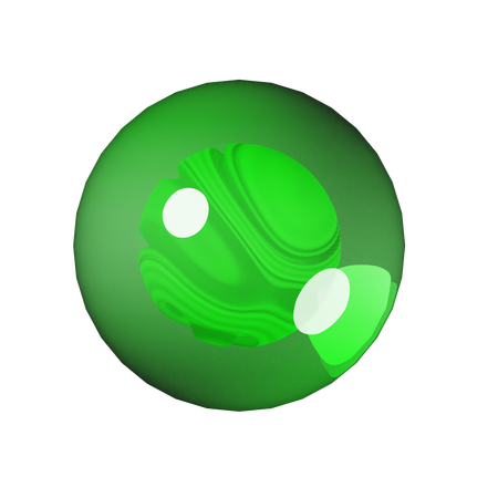 Green Marble Canyon  3D Icon