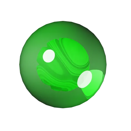 Green Marble Canyon  3D Icon