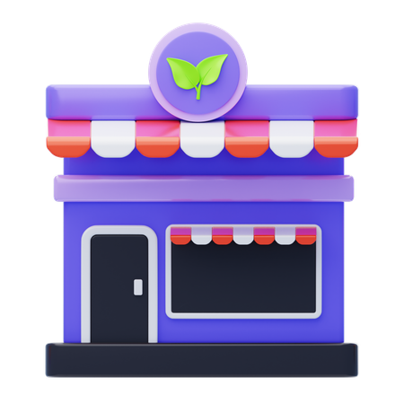 Green Market  3D Icon