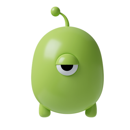 Green Monster  3D Icon