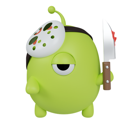 Green Monster  3D Icon