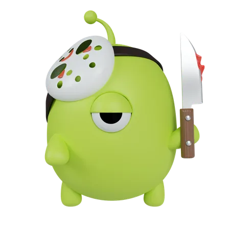 Green Monster  3D Icon