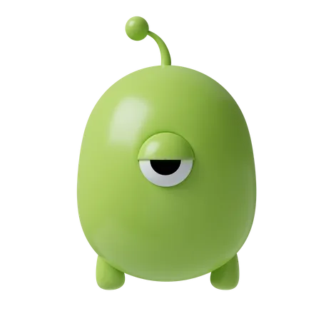 Green Monster  3D Icon