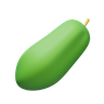 green papaya emoji 3d