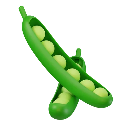 Green Peas  3D Icon