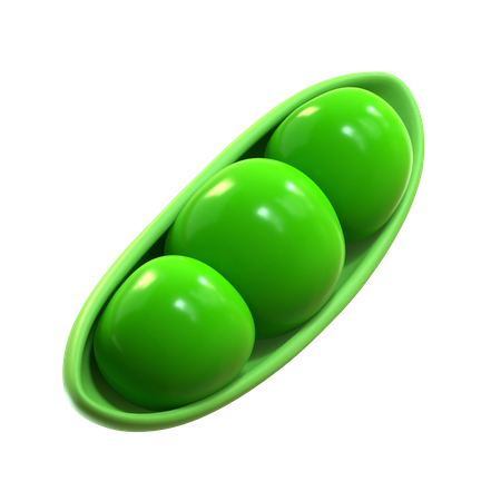 Green Peas  3D Icon