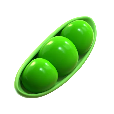 Green Peas  3D Icon