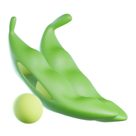 Green Peas  3D Icon