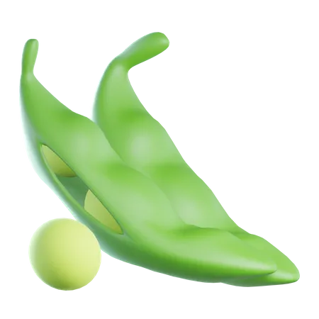 Green Peas  3D Icon