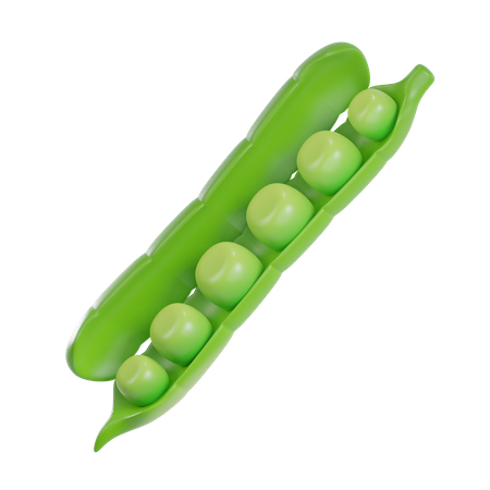 Green Peas  3D Icon