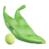3d green peas illustration