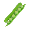 green peas 3d illustration