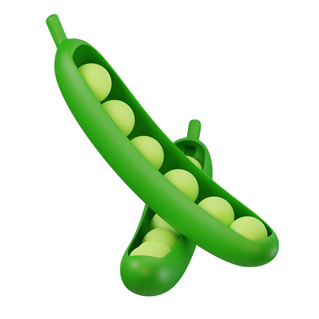 Green Peas  3D Icon