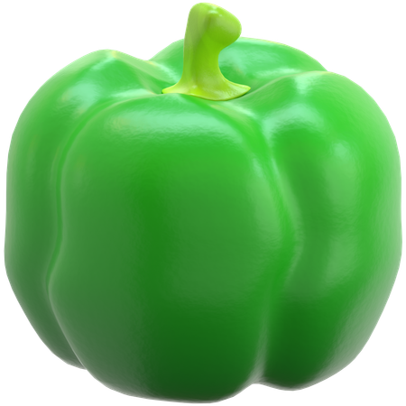 Green Peppers  3D Icon