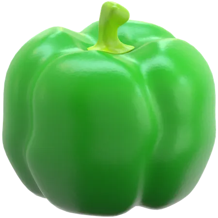 Green Peppers  3D Icon