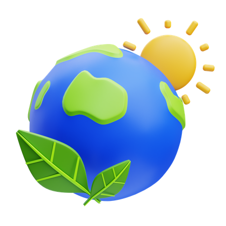 Green Planet  3D Icon