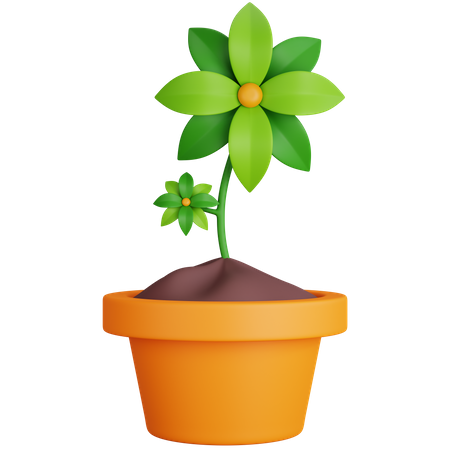 Green Plant  3D Icon