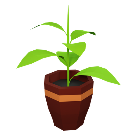 Green Plant 3D Illustration