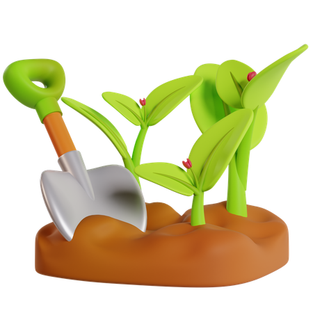 Green Planting Beginnings  3D Icon